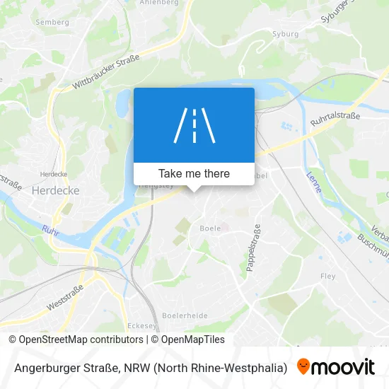 Карта Angerburger Straße