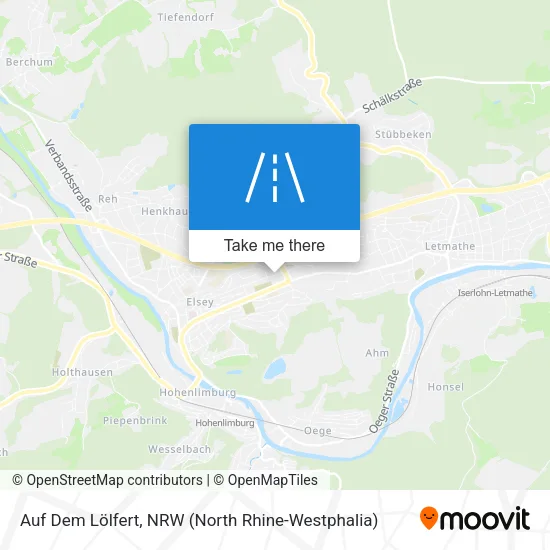 Карта Auf Dem Lölfert