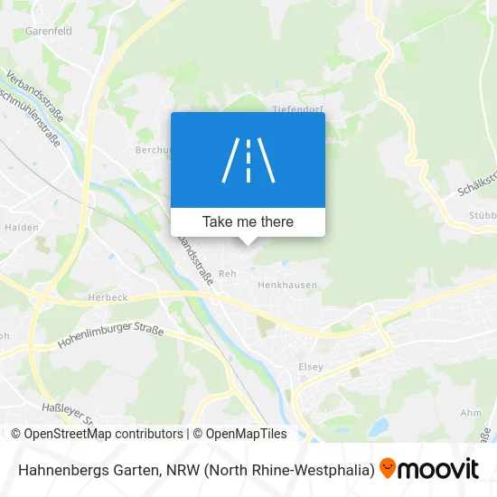 Hahnenbergs Garten map