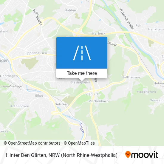 Карта Hinter Den Gärten