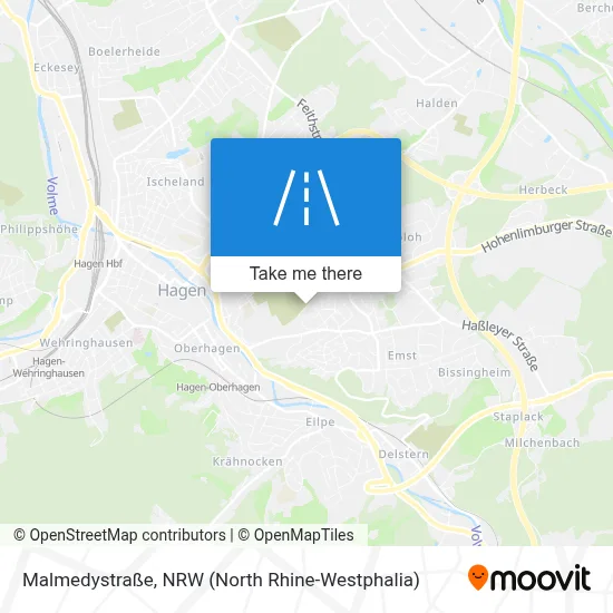 Malmedystraße map