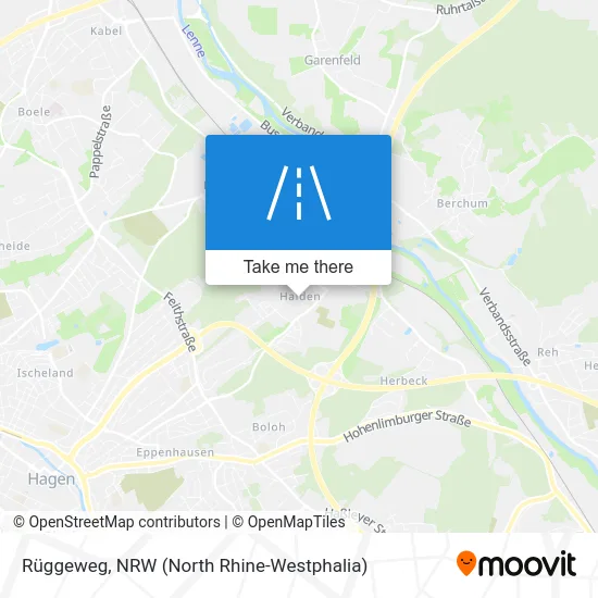 Rüggeweg map