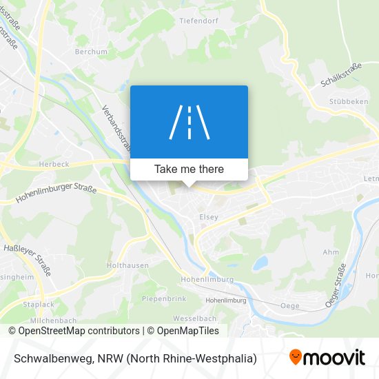 Schwalbenweg map