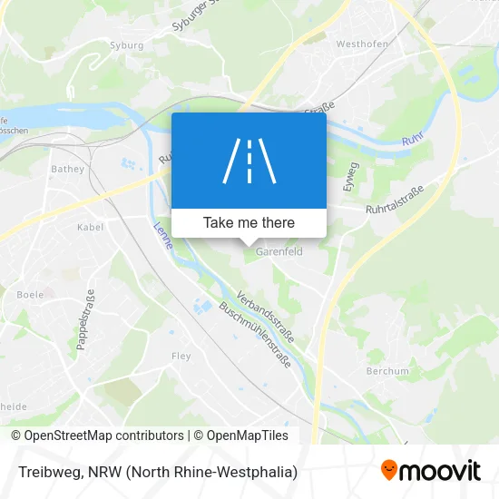 Treibweg map