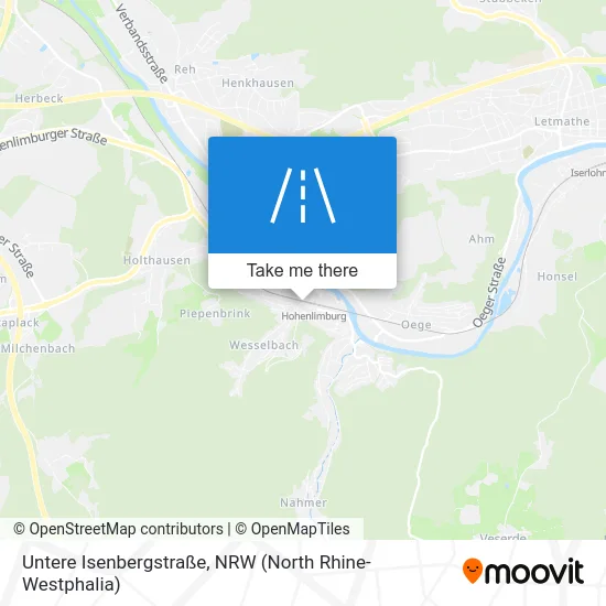 Untere Isenbergstraße map