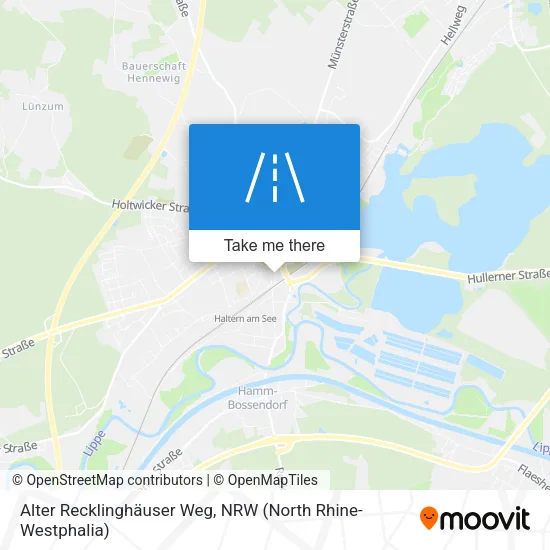 Карта Alter Recklinghäuser Weg
