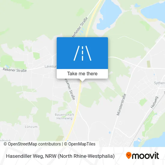 Карта Hasendiller Weg