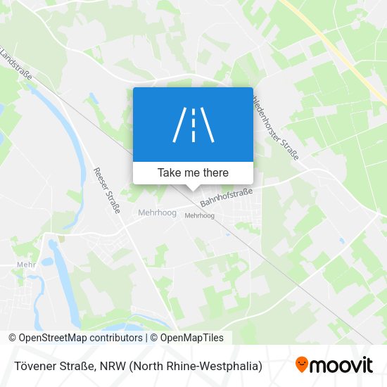 Tövener Straße map