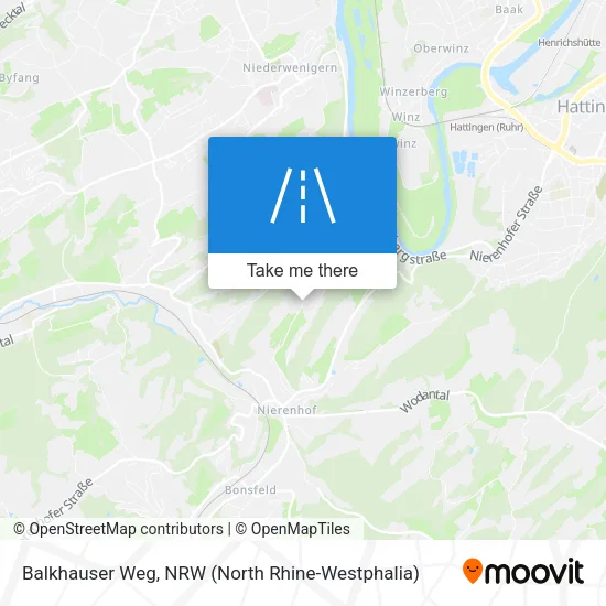 Карта Balkhauser Weg