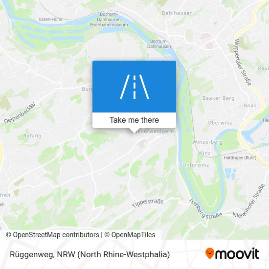 Rüggenweg map