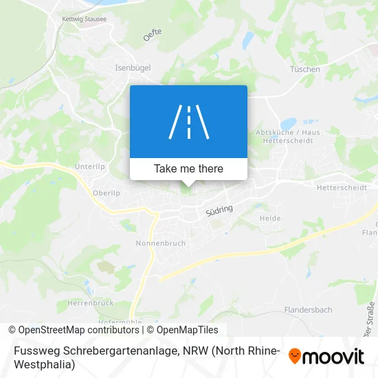 Карта Fussweg Schrebergartenanlage