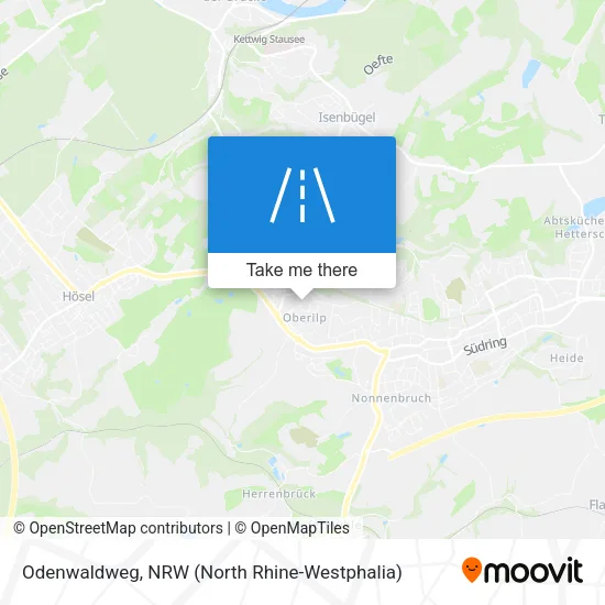 Карта Odenwaldweg