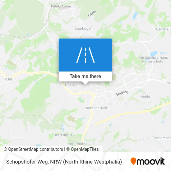 Schopshofer Weg map