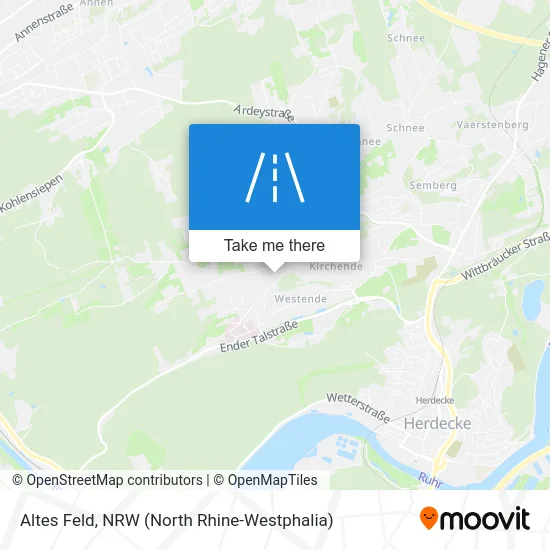 Карта Altes Feld