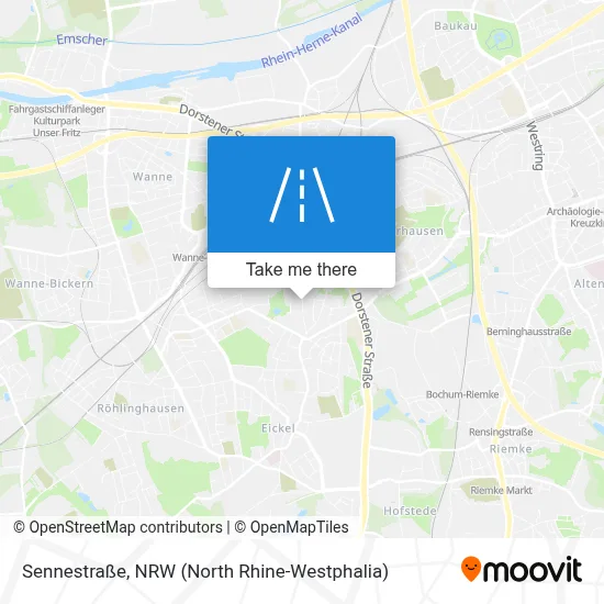 Sennestraße map