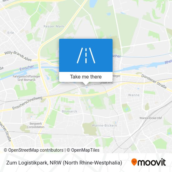 Карта Zum Logistikpark