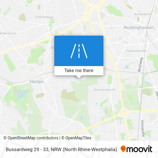 Bussardweg 29 - 33 map
