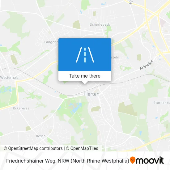 Friedrichshainer Weg map