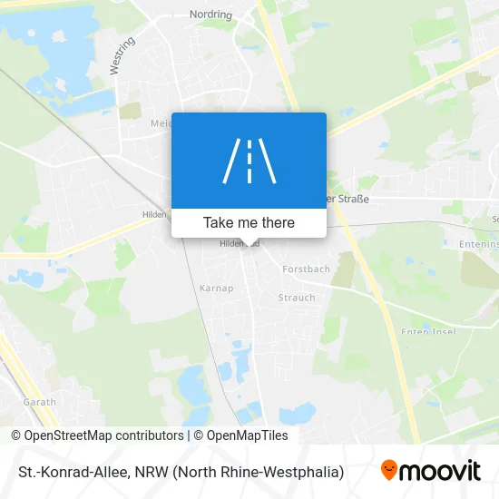 St.-Konrad-Allee map