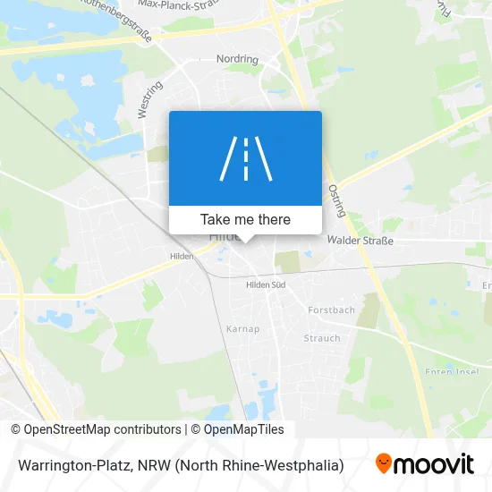 Warrington-Platz map