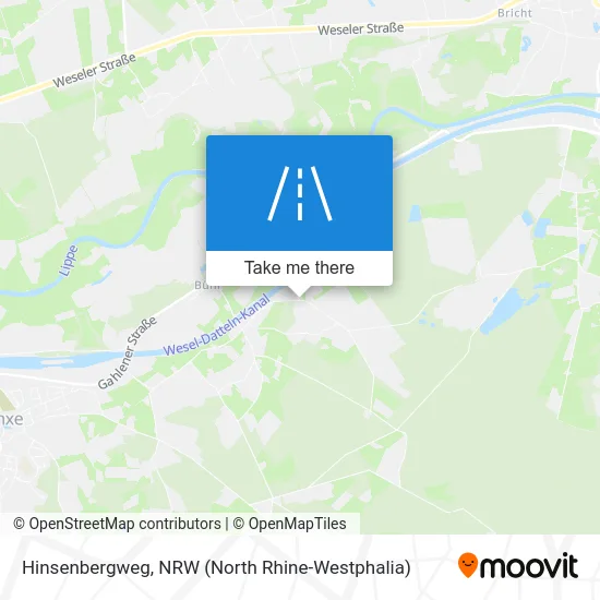 Hinsenbergweg map