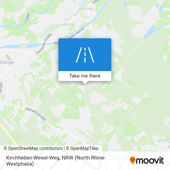 Kirchhellen-Wesel-Weg map