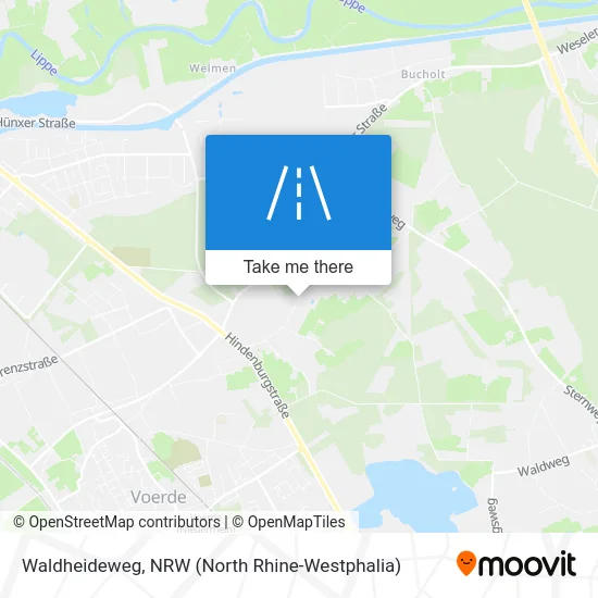 Карта Waldheideweg