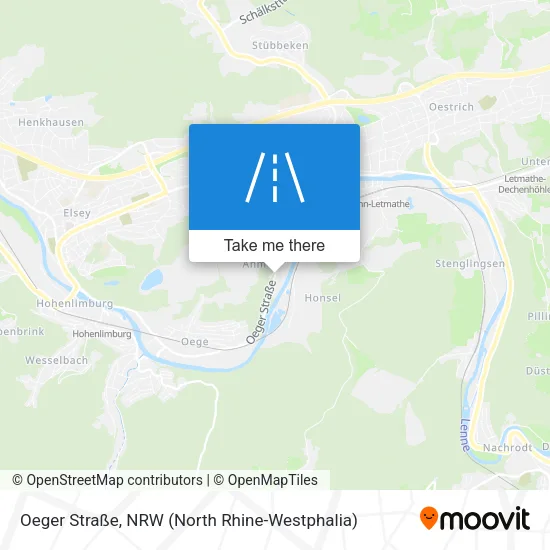 Карта Oeger Straße