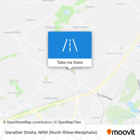Карта Gierather Straße