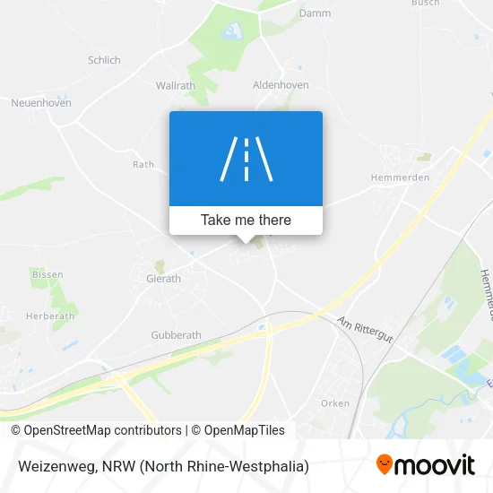 Карта Weizenweg