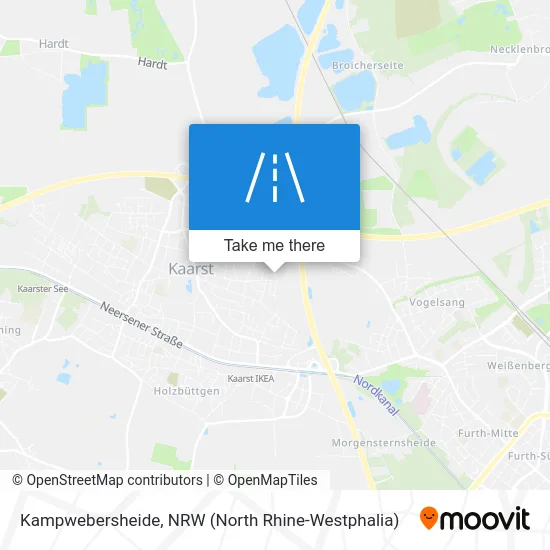 Kampwebersheide map