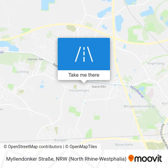 Карта Myllendonker Straße