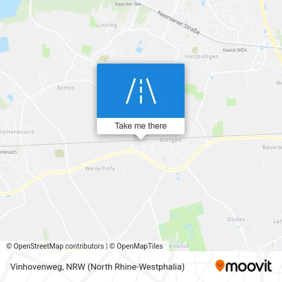 Карта Vinhovenweg