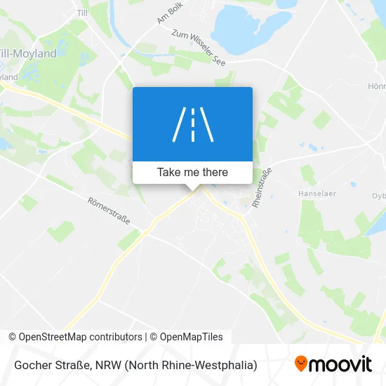 Карта Gocher Straße