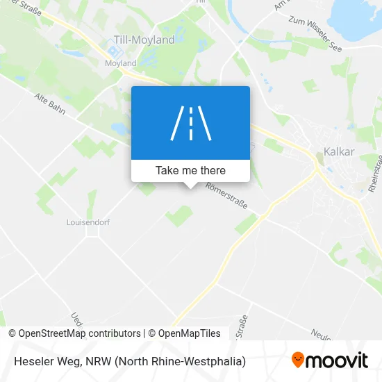 Heseler Weg map