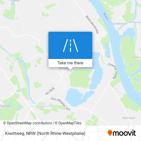 Kiwittweg map