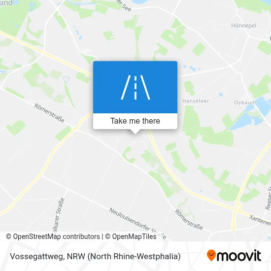 Vossegattweg map