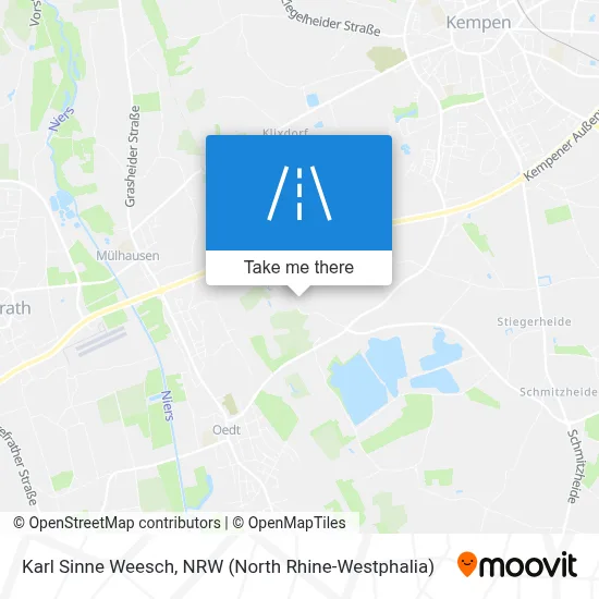 Karl Sinne Weesch map