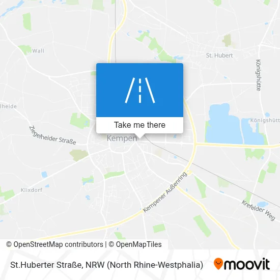 St.Huberter Straße map