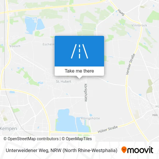 Unterweidener Weg map