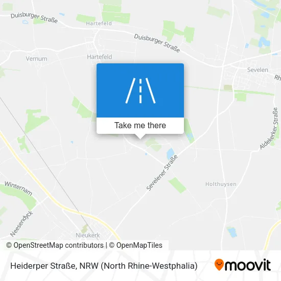 Карта Heiderper Straße