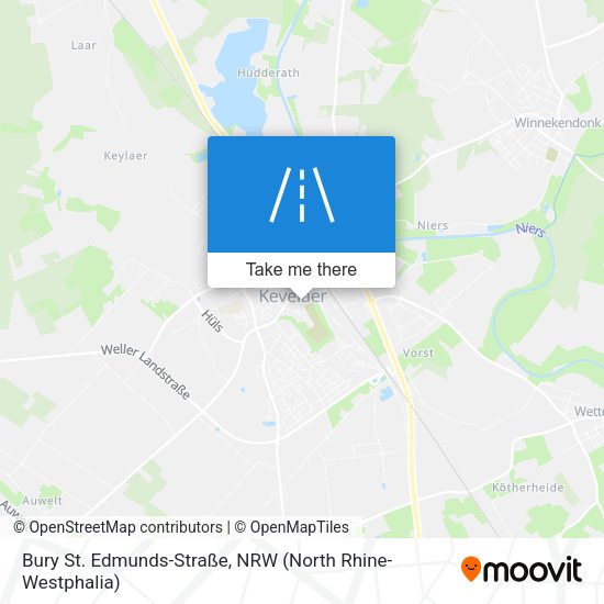 Bury St. Edmunds-Straße map