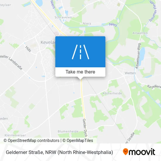 Карта Gelderner Straße