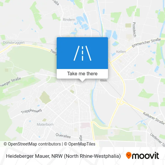 Heideberger Mauer map