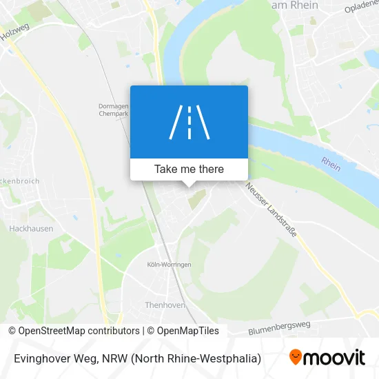 Карта Evinghover Weg