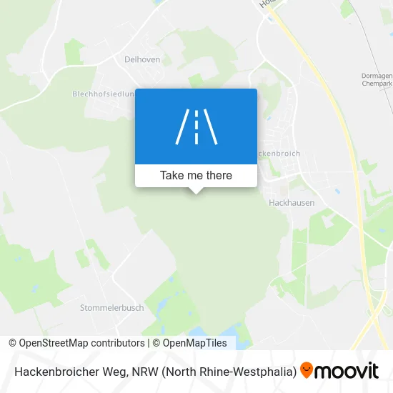 Hackenbroicher Weg map