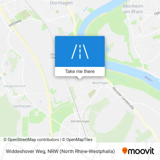 Карта Widdeshover Weg