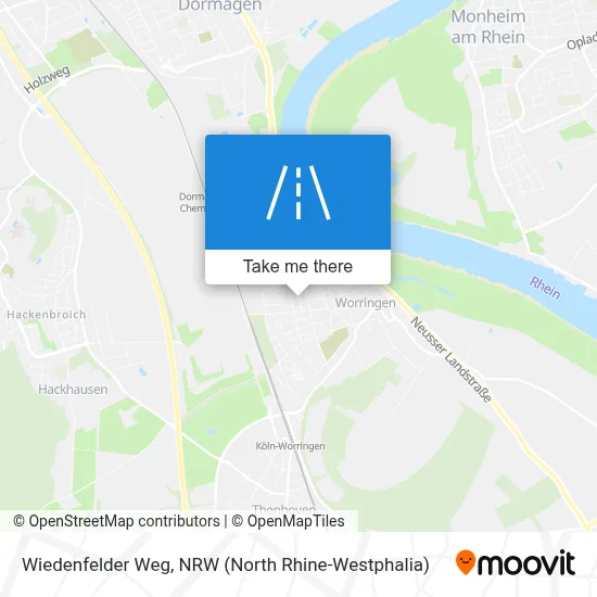 Wiedenfelder Weg map