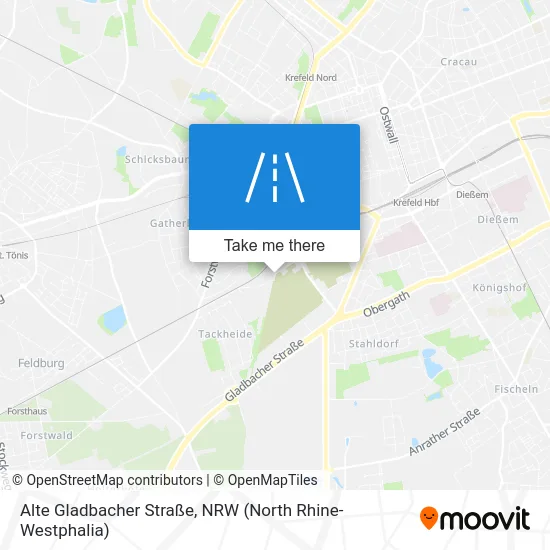 Карта Alte Gladbacher Straße