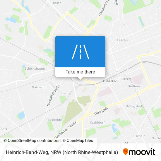 Heinrich-Band-Weg map